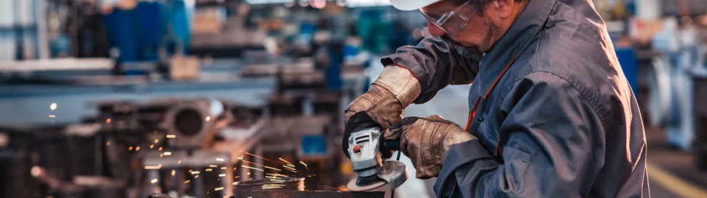 Welder at work