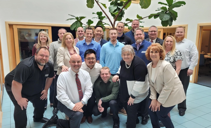 SEEK sales team posing after a meeting